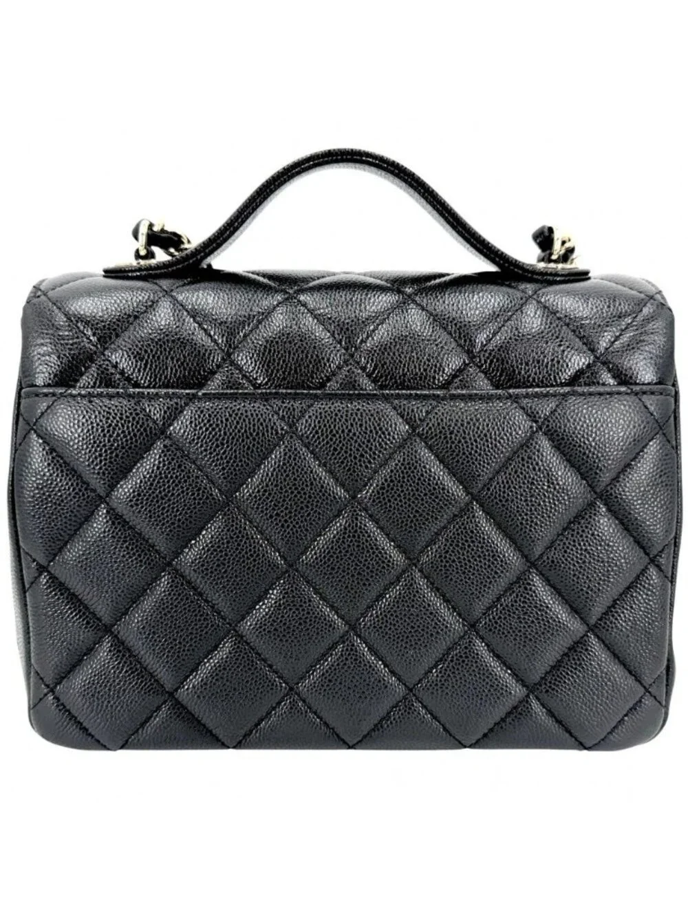 Chanel 2-Way Quilted CC Logo Chain Shoulder Bag Crossbody Business Affinity